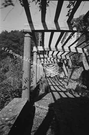 HEYWOOD HOUSE  PERGOLA  SUNSHINE AND SHADOWS